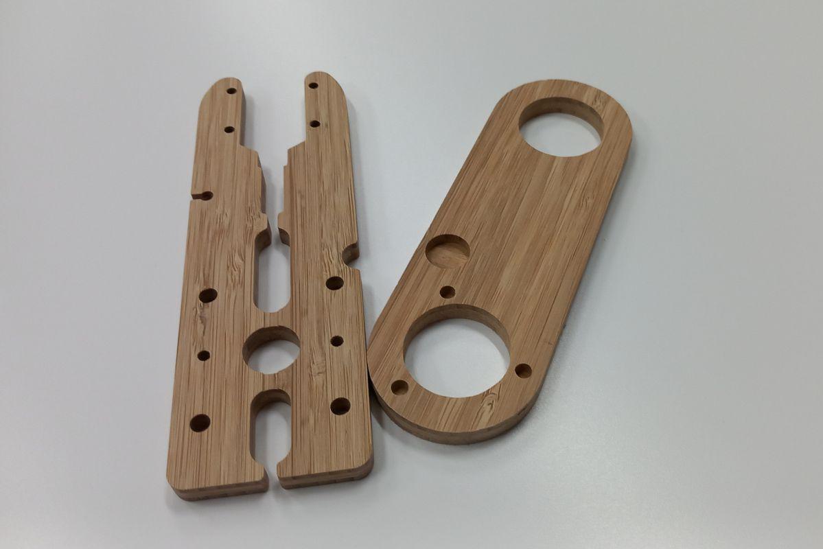 découpe usinage panneau Bambou  7,5 mm découpe usinage panneau Bambou  7,5 mm